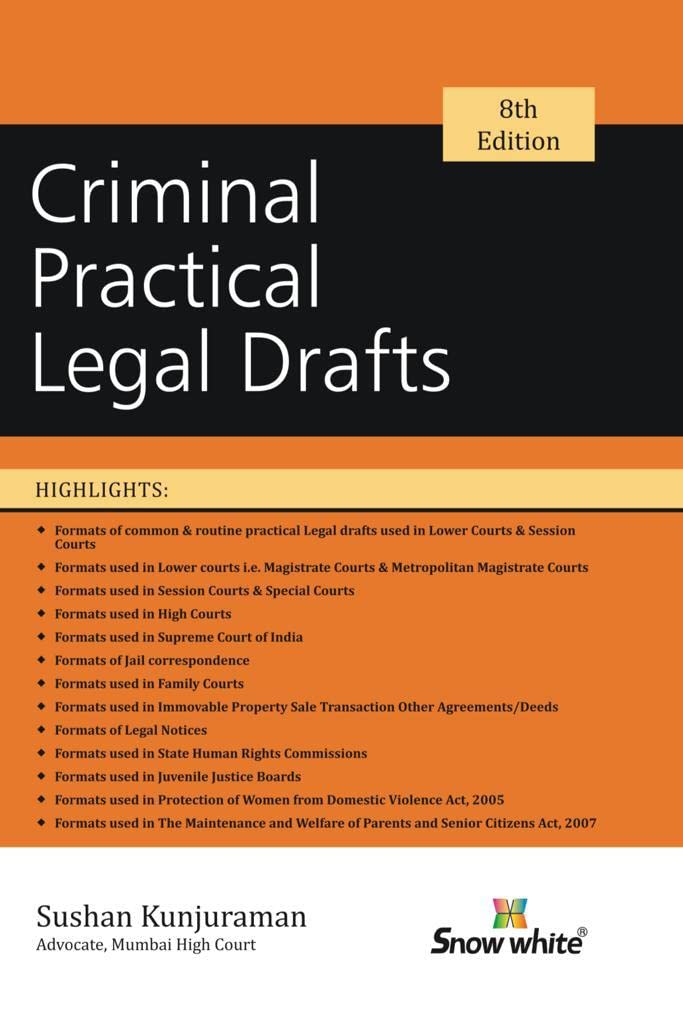 Snow White Criminal Practical Legal Drafts by Sushan Kunjuraman – 8th ...